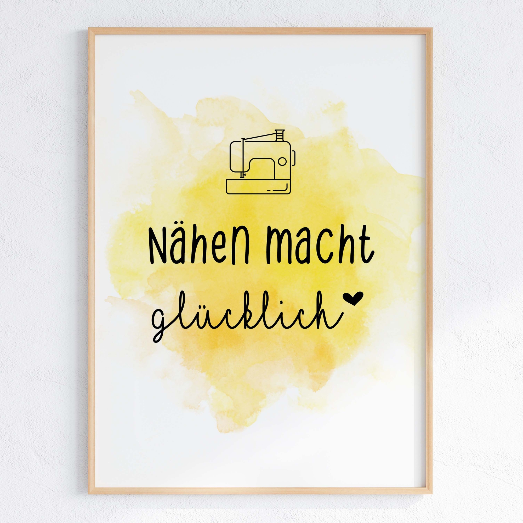 Nähposter - Nähen macht glücklich