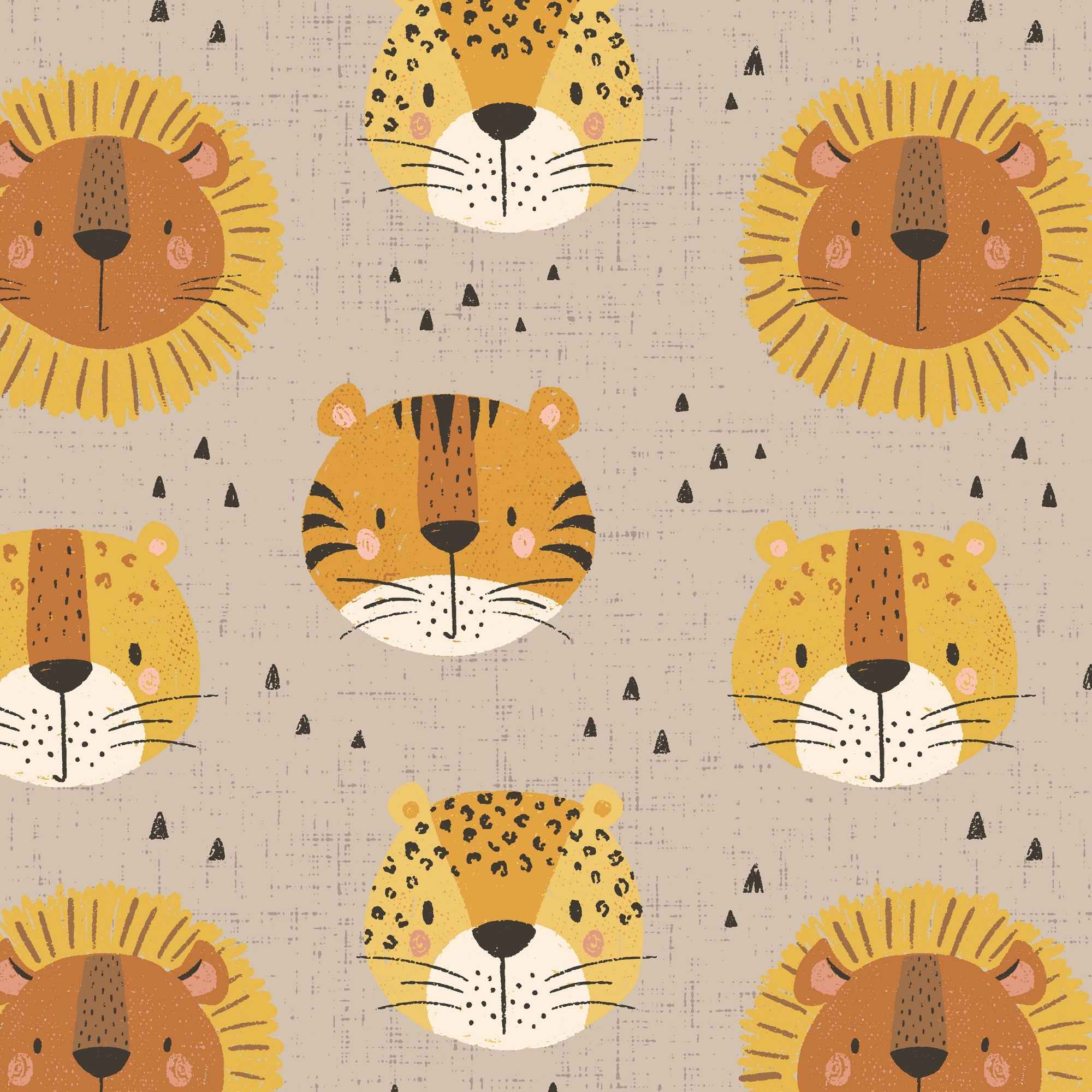 Jersey (Bio) Tiger Löwe Leopard braun - Eigenproduktion