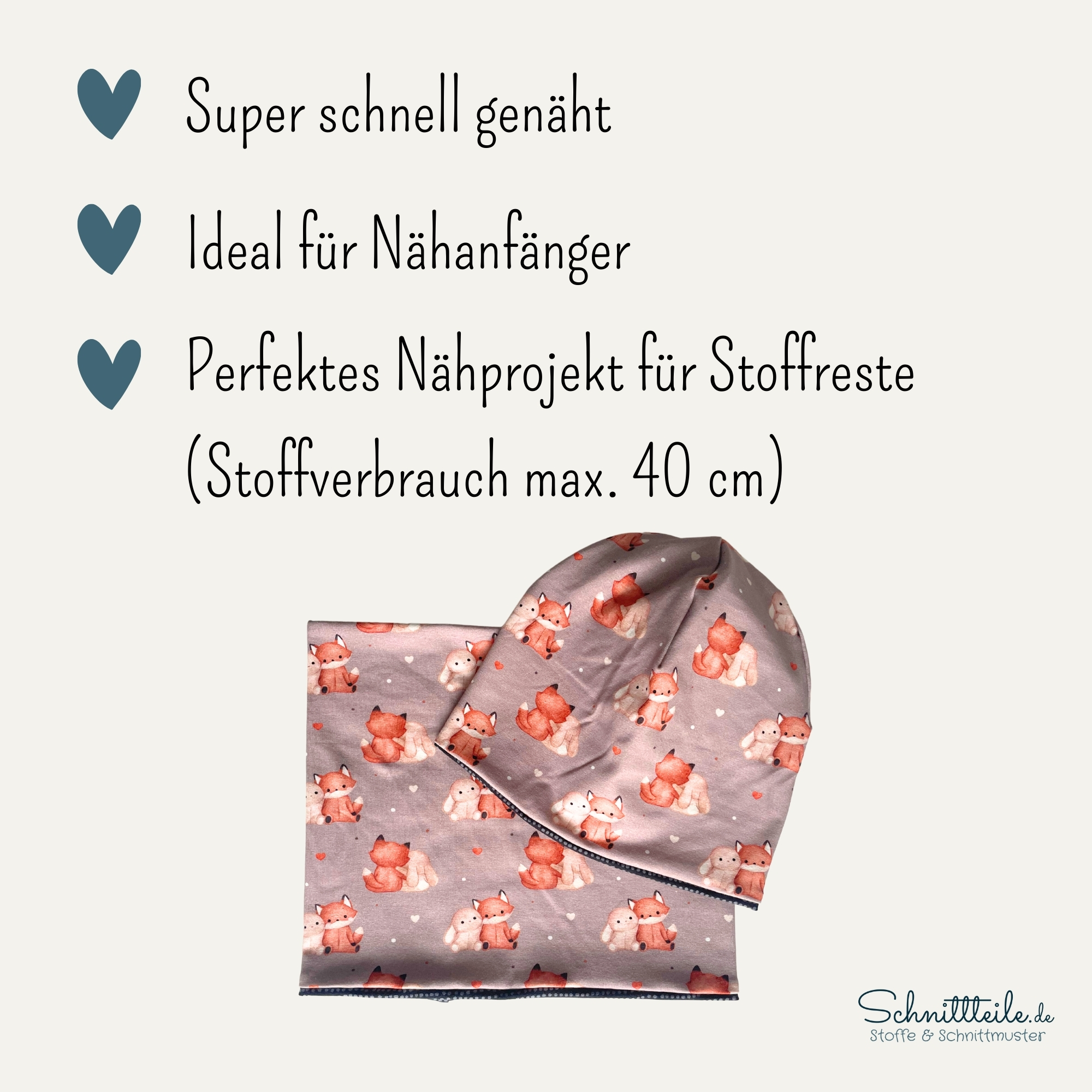 Schnittmuster Mütze und Loop eBook